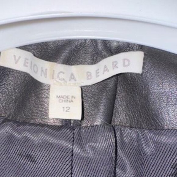 Veronica Beard Cooke Leather Blazer - Picture 4 of 8